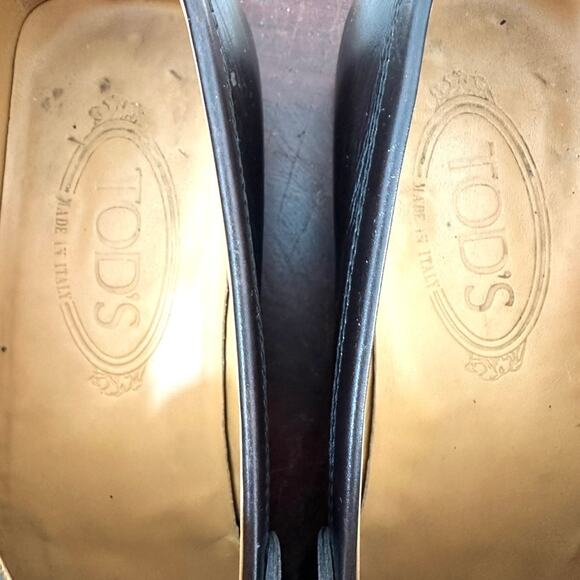 Tod's Leather Loafers, Dark Brown, Size 36, Very Good Vintage Condition - Picture 8 of 11